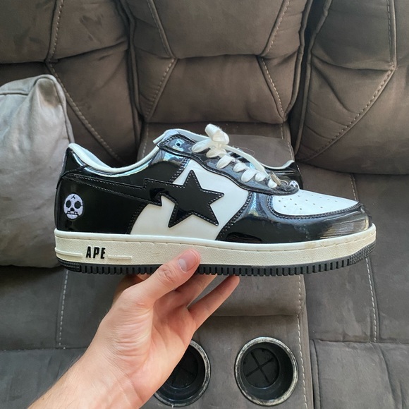 Bapesta Size 12 Black White NO BOX